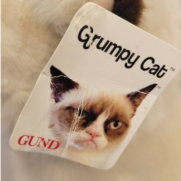 NWT Gund Retired Grumpy Cat Stuffy Super Soft 10 Inches - Picture 3 of 8